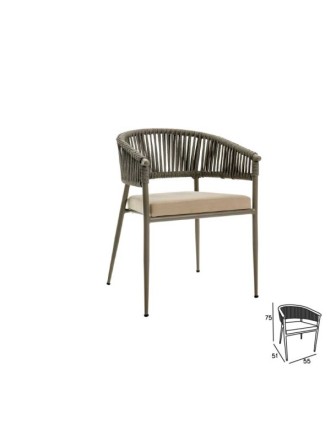 Dış ve İç Mekan Uyumlu Sandalye Lında DMMS36